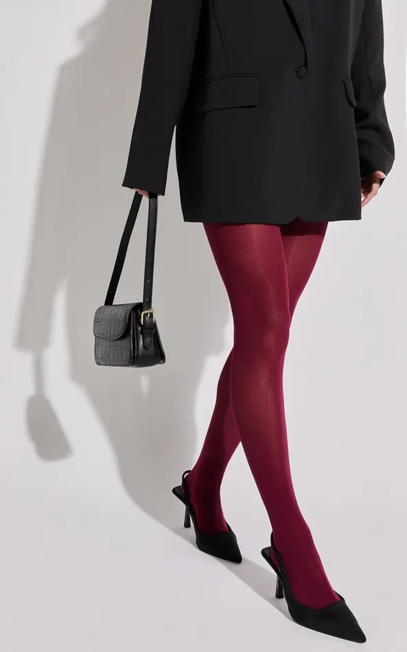 Showpo Fergie Stockings 8211 Matte Fitted Stockings In Cherry Red Women Socks and Tights