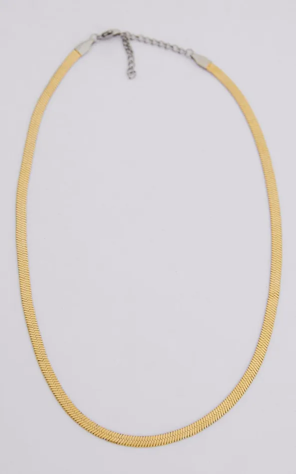Showpo Francesa Snakechain Necklace In Gold Women Necklaces