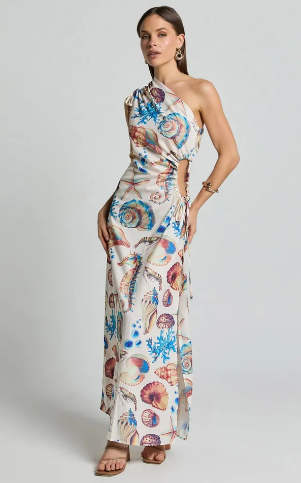 Showpo Gemma Midi Dress 8211 One Shoulder Side Cut Out Side Slit Dress In Holiday Print Women Dresses Showpo Gemma Midi Dress 8211 One Shoulder Side Cut Out Side Slit Dress In Holiday Print Women Dresses