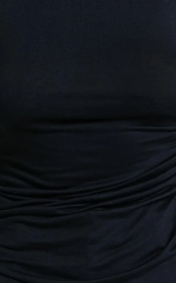 Showpo Georgina Top 8211 Asymmetrical Hem Jersey Tank In Black Women Tops
