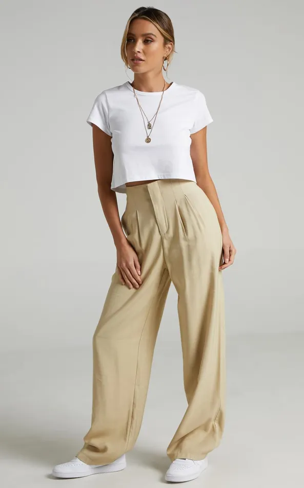 Showpo Getting What I Want Crop Top In White Women Curve Clothes