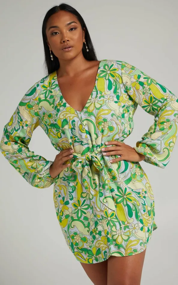 Showpo Gianna Mini Dress 8211 Linen Look Balloon Sleeve Dress In California Dreamin Women Dresses Showpo Gianna Mini Dress 8211 Linen Look Balloon Sleeve Dress In California Dreamin Women Dresses