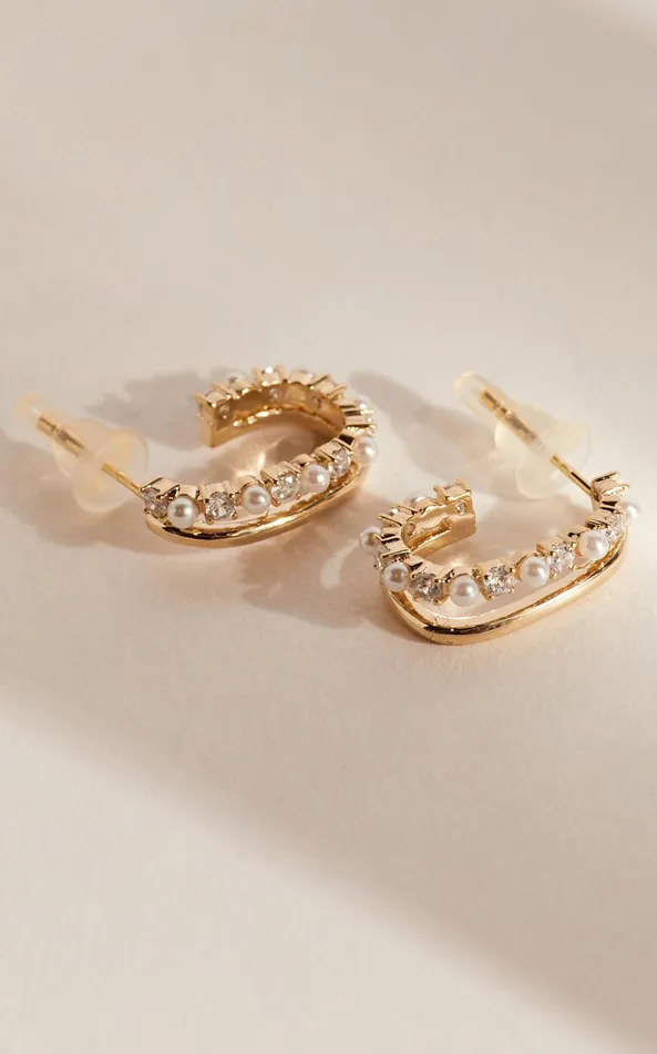 Showpo Haisley Hoop Earrings In Gold Women Earrings