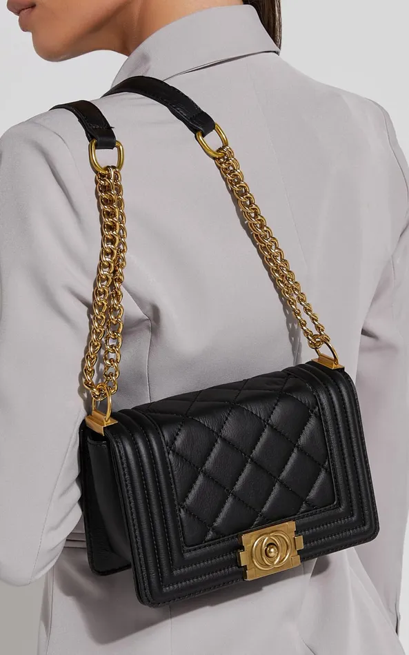 Showpo Hamptons Quilted Cross Body Bag In Black Women Bags