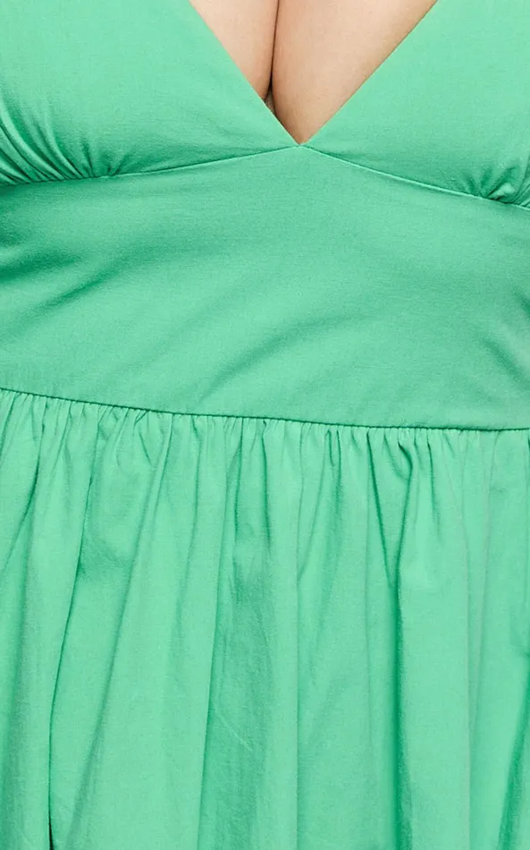 Showpo Haydie Maxi Dress 8211 V Neck Thigh Split Dress In Green Women Dresses