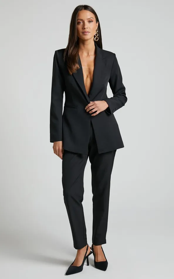 Showpo Hermie Pants 8211 High Waisted Cropped Tailored Pants In Black Women Pants Showpo Hermie Pants 8211 High Waisted Cropped Tailored Pants In Black Women Pants