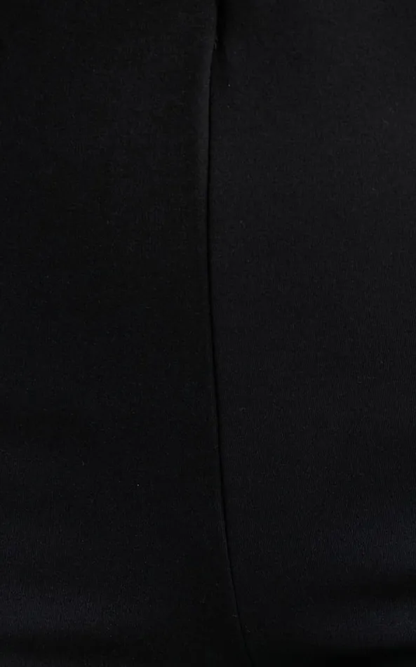 Showpo Hermina Pants 8211 High Waisted Ponte Flare Pants In Black Women Curve Clothes