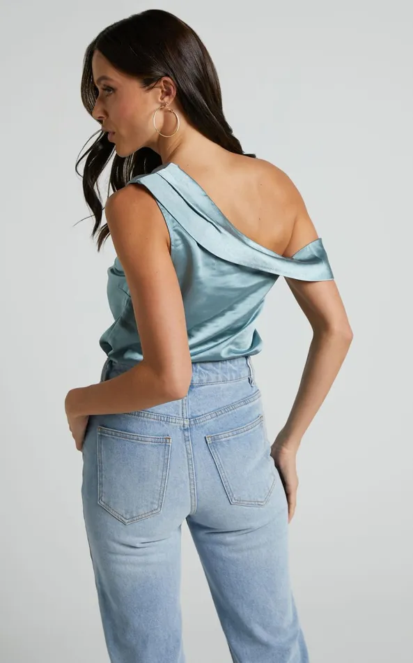 Showpo Indah Top 8211 Draped Off Shoulder Top In Sage Women Curve Clothes