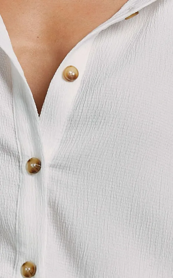 Showpo Isabeau Shirt 8211 Relaxed Oversized Shirt In White Women Tops
