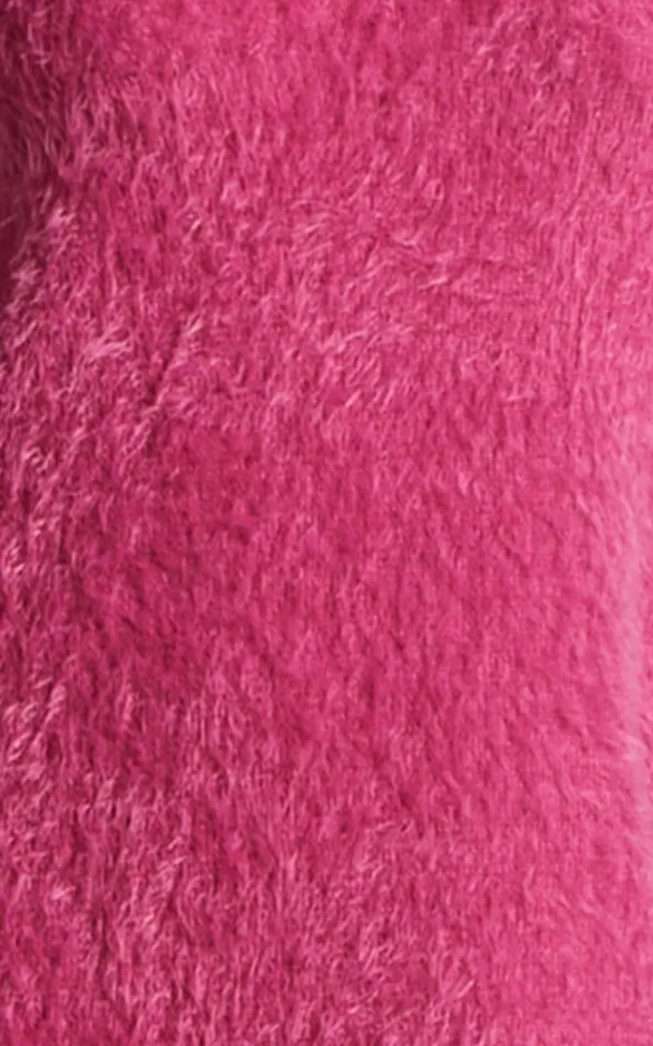 Showpo Ishani Sweater 8211 Oversized V Neck Sweater In Pink Women Knitwear
