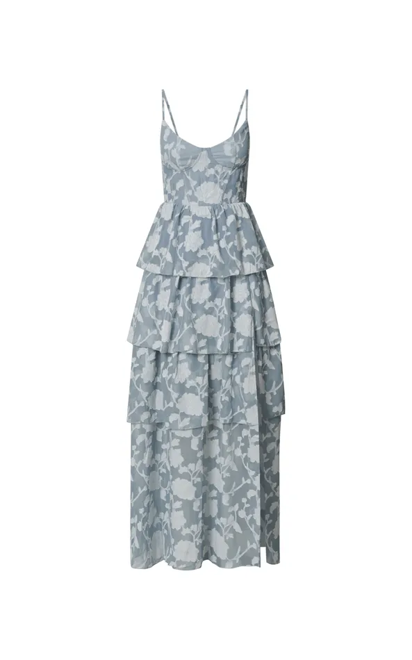 Showpo Janezkie Midi Dress 8211 Femme Tiered Formal Dress In Light Blue Women Dresses Showpo Janezkie Midi Dress 8211 Femme Tiered Formal Dress In Light Blue Women Dresses