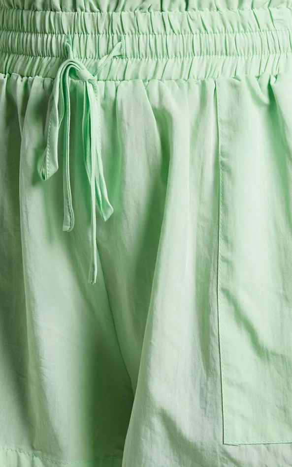 Showpo Jesmae Shorts 8211 Paper Bag Waist Shorts In Mint Women Shorts