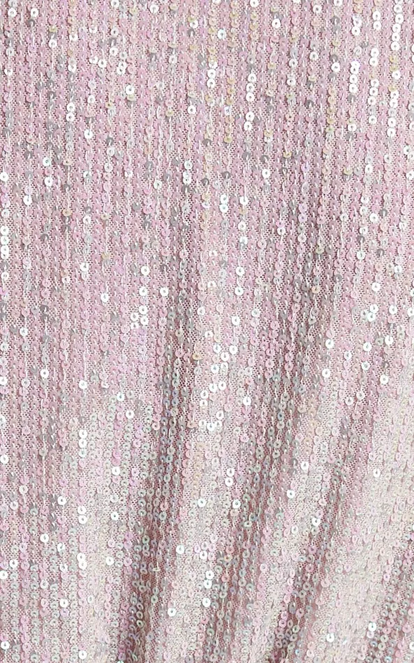 Showpo Jessen Playsuit 8211 Tie Waist Balloon Sleeve Playsuit In Blush Sequin Women Rompers