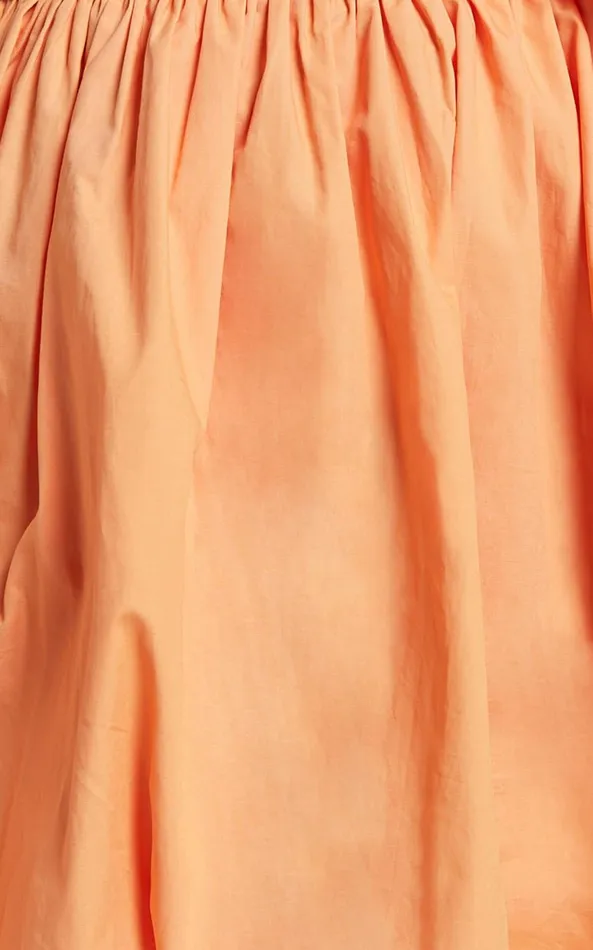 Showpo Jovette Mini Dress 8211 One Shoulder Tie Waist Bubble Hem Dress In Apricot Women Dresses