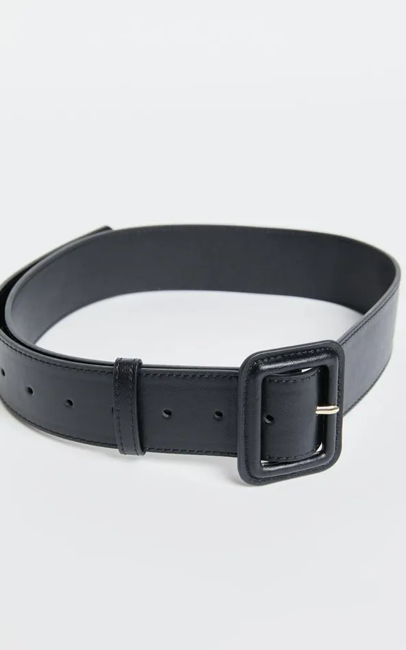Showpo Kaitlin Belt 8211 Buckle Belt In Black Women Belts