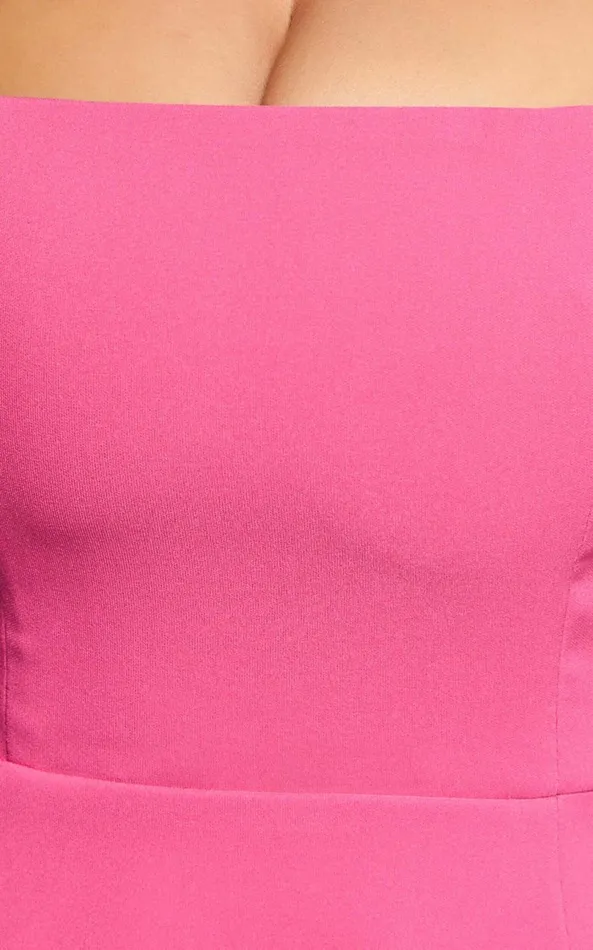Showpo Katia Mini Dress 8211 Strappy Corset A Line Dress In Pink Women Dresses