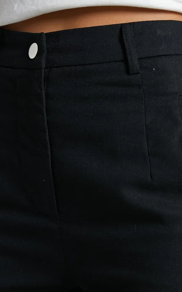 Showpo Kayla Pants 8211 Mid Rise Cargo Pants In Black Women Pants