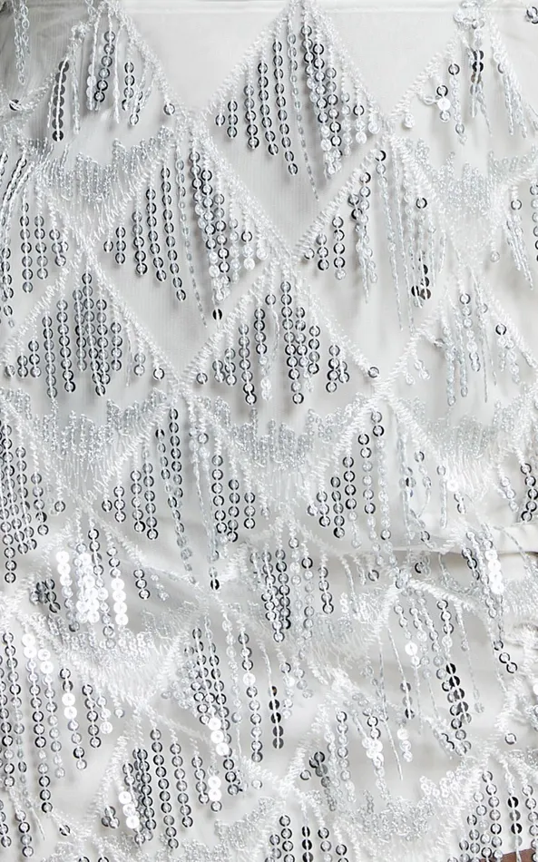 Showpo Khrizza Mini Skirt 8211 Sequin Diamond Mesh Skirt In WhiteSilver Women Skirts