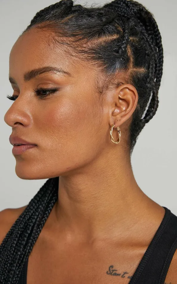 Showpo Kikah Earrings In Gold Women Gold Plated Jewelry