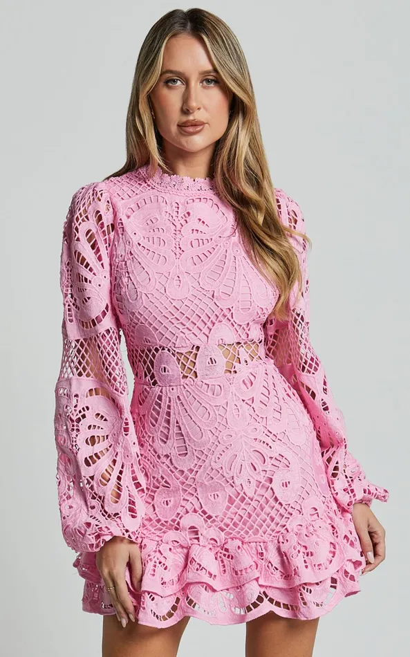 Showpo Kiss Me Now Mini Dress 8211 Long Puff Sleeve Dress In Pink Women Dresses Showpo Kiss Me Now Mini Dress 8211 Long Puff Sleeve Dress In Pink Women Dresses