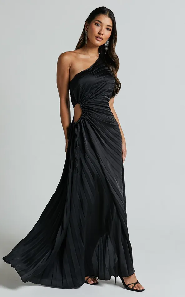 Showpo Kitsune Midi Dress 8211 One Shoulder Cut Out Dress In Black Women Dresses Showpo Kitsune Midi Dress 8211 One Shoulder Cut Out Dress In Black Women Dresses