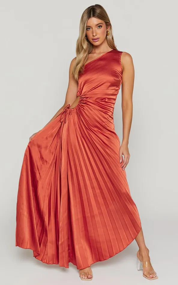 Showpo Kitsune Midi Dress 8211 One Shoulder Cut Out Dress In Copper Women Dresses Showpo Kitsune Midi Dress 8211 One Shoulder Cut Out Dress In Copper Women Dresses