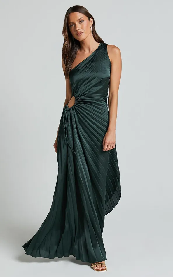 Showpo Kitsune Midi Dress 8211 One Shoulder Cut Out Dress In Emerald Green Women Dresses Showpo Kitsune Midi Dress 8211 One Shoulder Cut Out Dress In Emerald Green Women Dresses