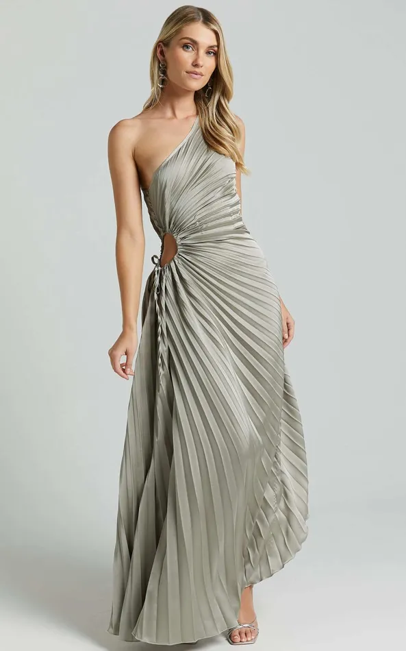 Showpo Kitsune Midi Dress 8211 One Shoulder Cut Out Dress In Sage Women Dresses Showpo Kitsune Midi Dress 8211 One Shoulder Cut Out Dress In Sage Women Dresses