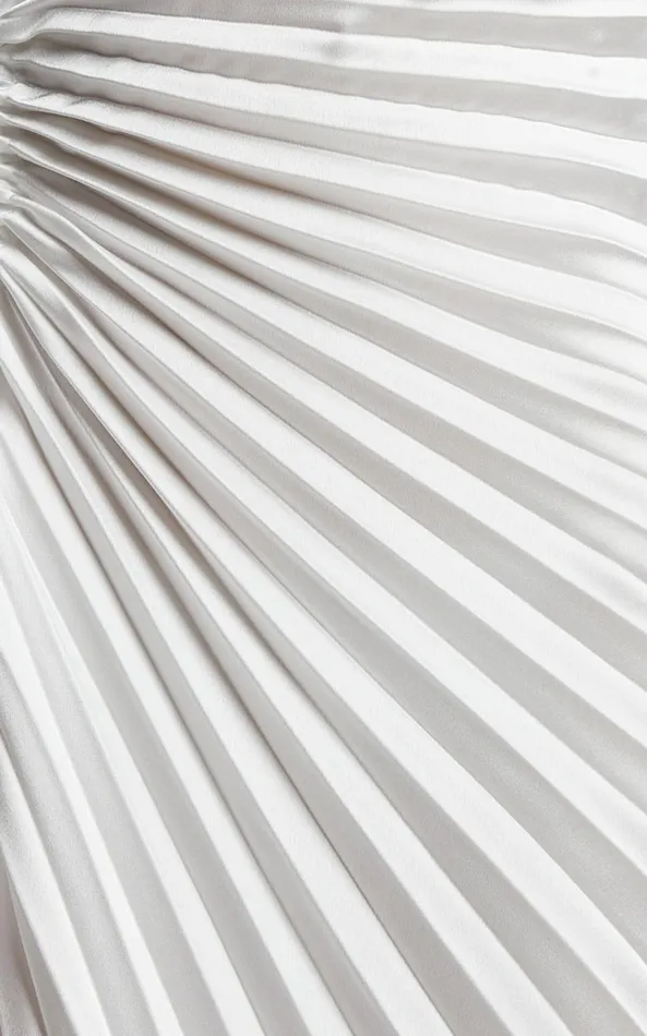 Showpo Kitsune Midi Dress 8211 One Shoulder Cut Out Dress In White Women Dresses