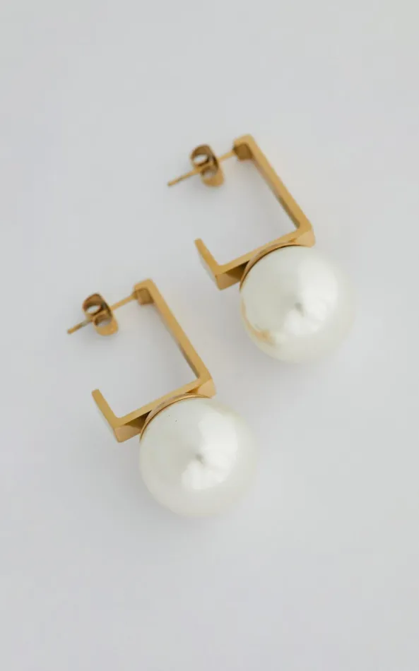 Showpo Kodi Earrings In GoldPearl Women Earrings