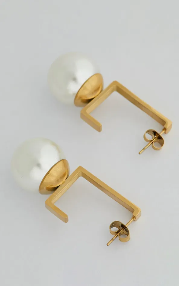 Showpo Kodi Earrings In GoldPearl Women Earrings