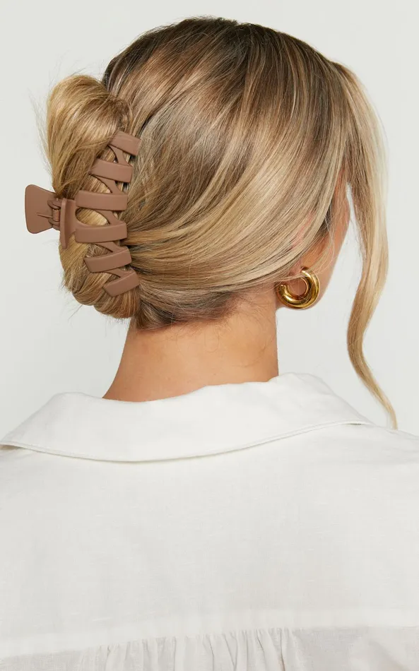 Showpo Kristi Hair Clip In Chocolate Brown Women Hair