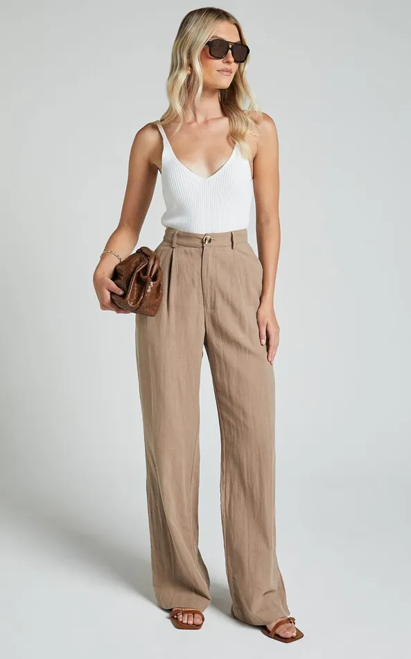 Showpo Kryselle Top 8211 V Neck Knitted Tank Top In White Women Basics