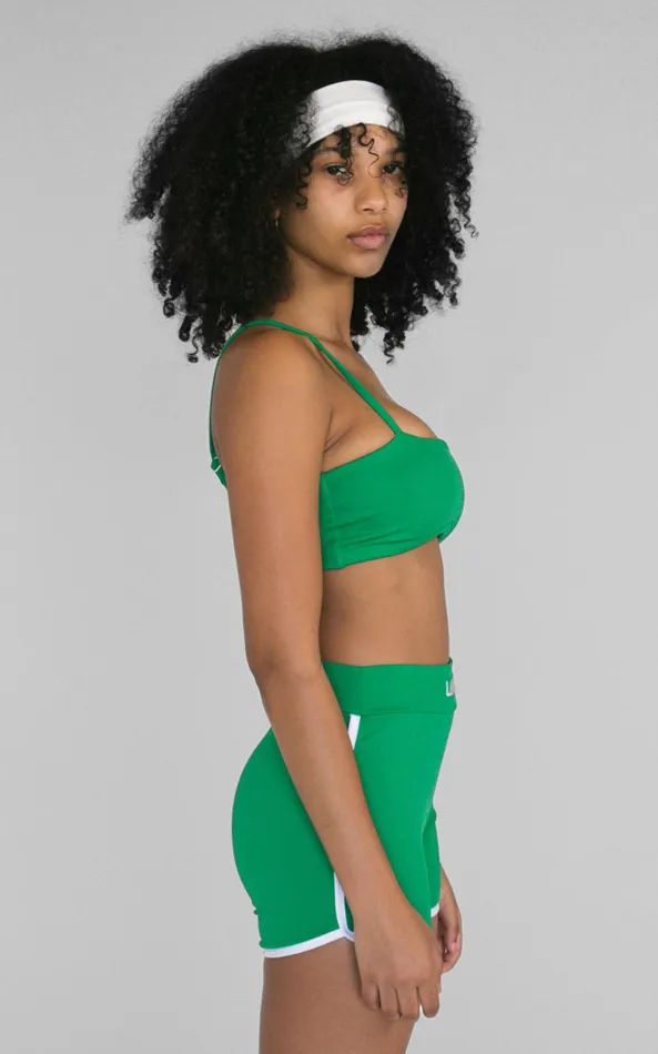 Showpo Lahana 8211 Zadie Crop Top In Forest Green Women Tops