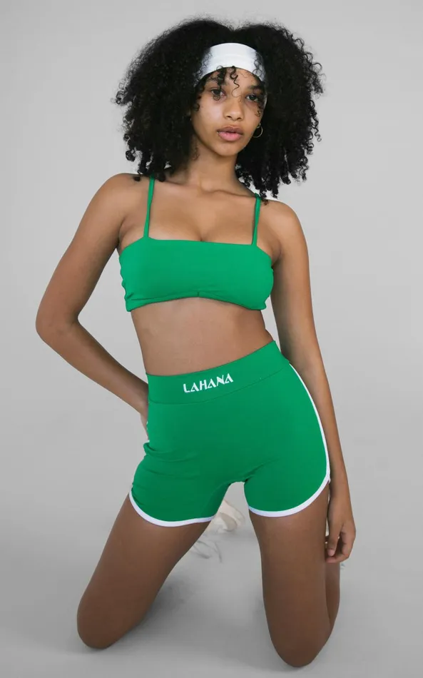 Showpo Lahana 8211 Zadie Crop Top In Forest Green Women Tops