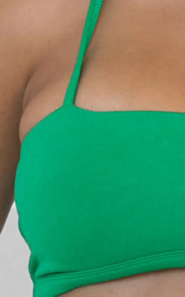 Showpo Lahana 8211 Zadie Crop Top In Forest Green Women Tops