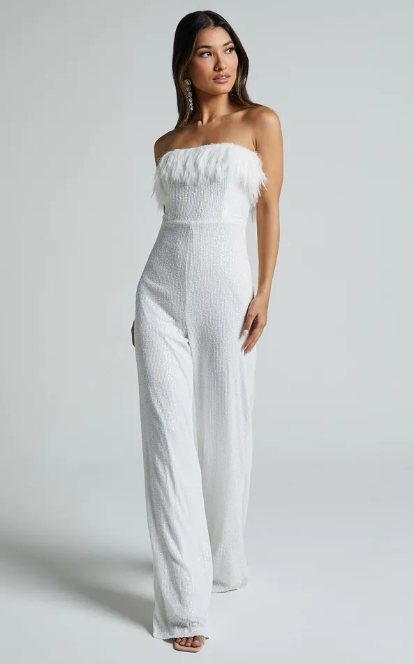 Showpo Leonora Jumpsuit 8211 Strapless Straight Leg Jumpsuit In White Women Jumpsuits Showpo Leonora Jumpsuit 8211 Strapless Straight Leg Jumpsuit In White Women Jumpsuits