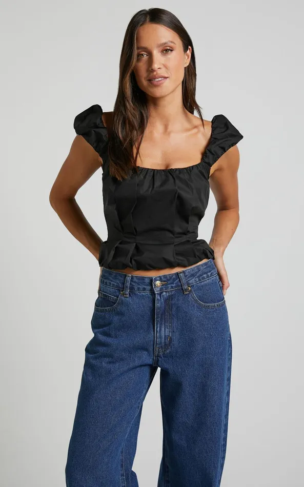 Showpo Lioness 8211 Almost Famous Top In ONYX Women Tops