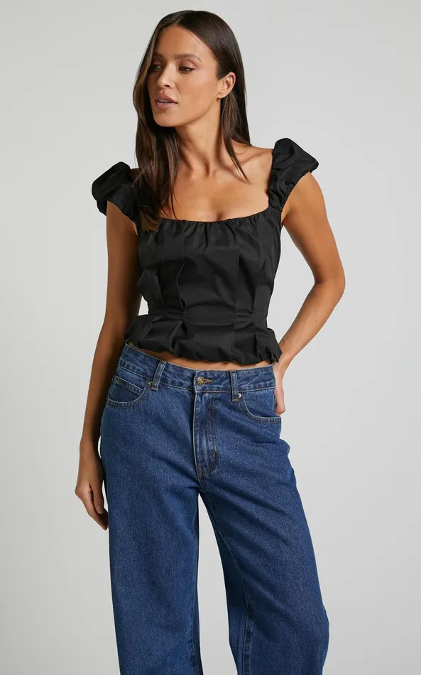 Showpo Lioness 8211 Almost Famous Top In ONYX Women Tops