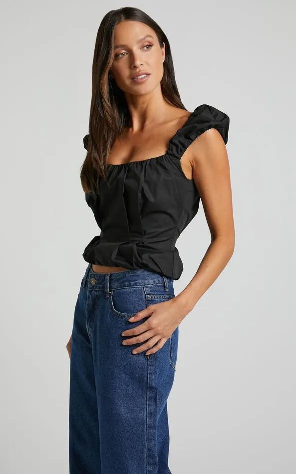 Showpo Lioness 8211 Almost Famous Top In ONYX Women Tops