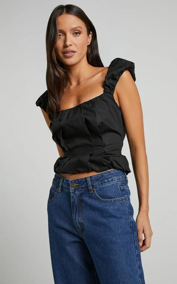 Showpo Lioness 8211 Almost Famous Top In ONYX Women Tops