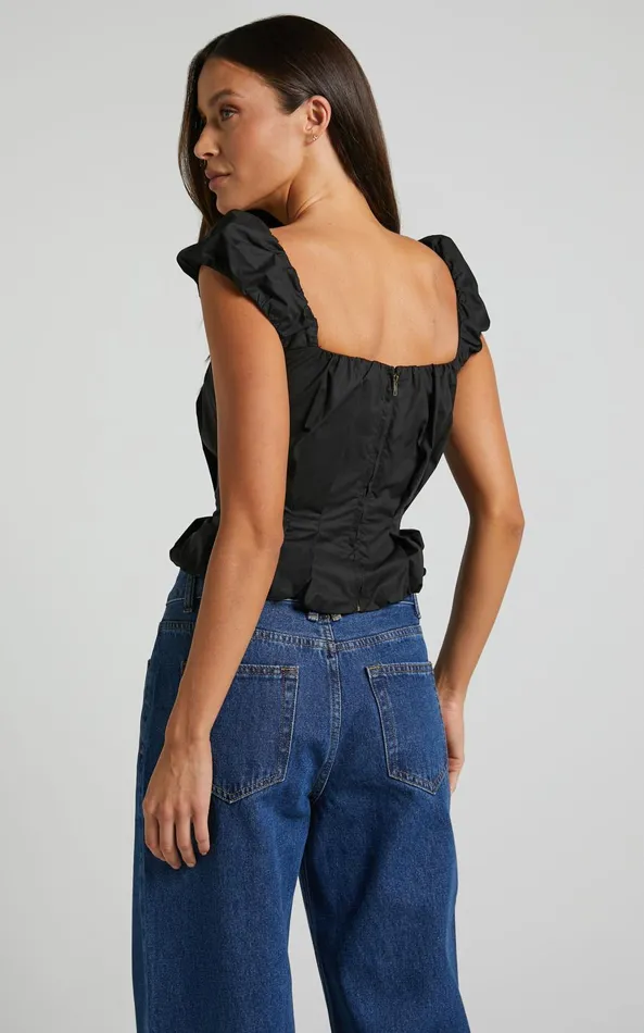 Showpo Lioness 8211 Almost Famous Top In ONYX Women Tops