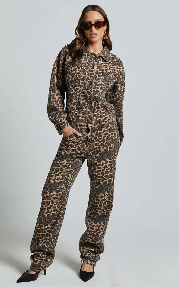 Showpo Lioness 8211 Carmela Jeans In LEOPARD Women Denim
