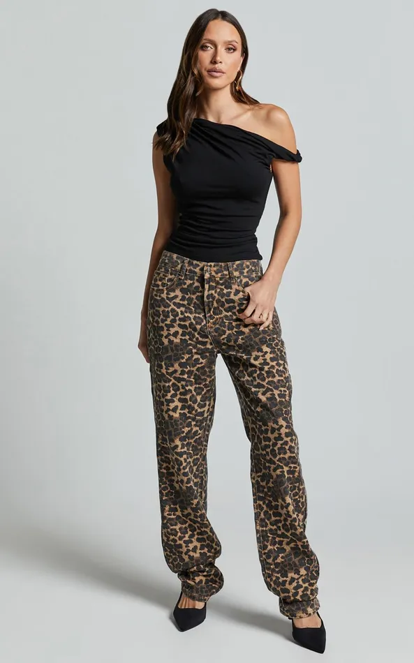 Showpo Lioness 8211 Carmela Jeans In LEOPARD Women Denim