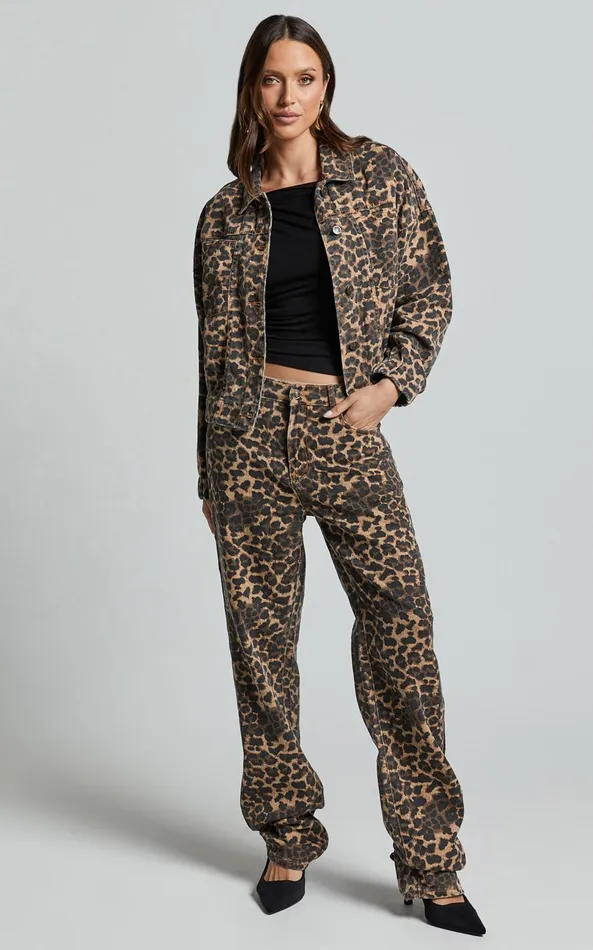 Showpo Lioness 8211 Carmela Jeans In LEOPARD Women Denim