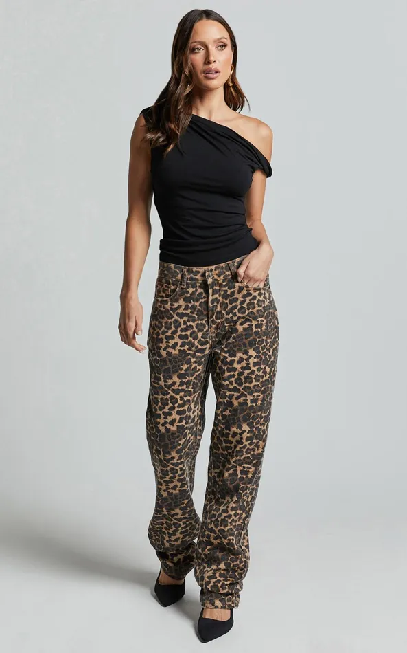 Showpo Lioness 8211 Carmela Jeans In LEOPARD Women Denim