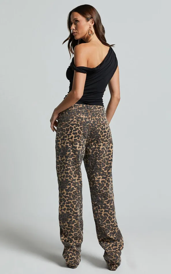 Showpo Lioness 8211 Carmela Jeans In LEOPARD Women Denim