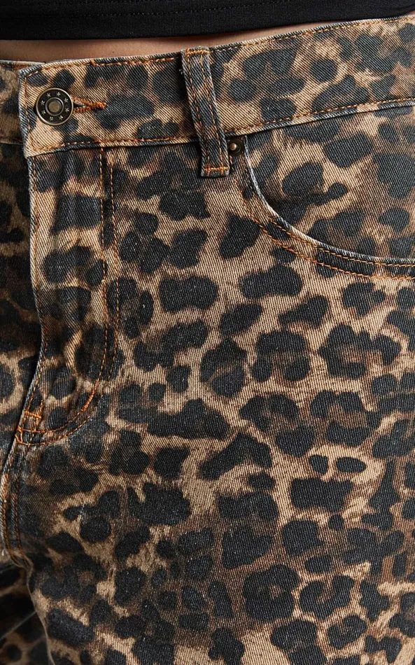 Showpo Lioness 8211 Carmela Jeans In LEOPARD Women Denim