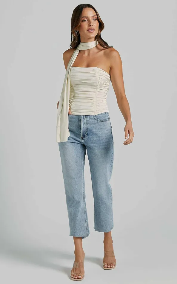 Showpo Lioness 8211 Island Bodice Top In CORNSILK Women Tops