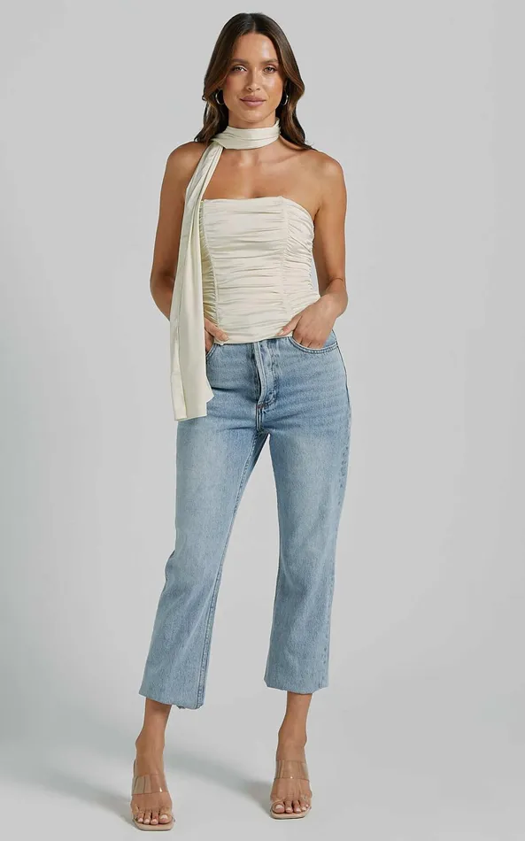 Showpo Lioness 8211 Island Bodice Top In CORNSILK Women Tops